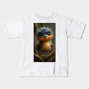 Cute little bird 10K resolution Kids T-Shirt